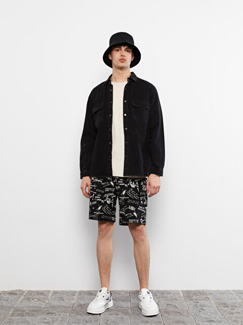 XSIDE شورتات مطبوعة بقصة عادية للرجال - S27645Z8-CVL