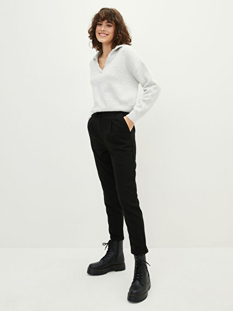 LCW Vision Elasticated Waist Women's Trousers - S27717Z8-CVL