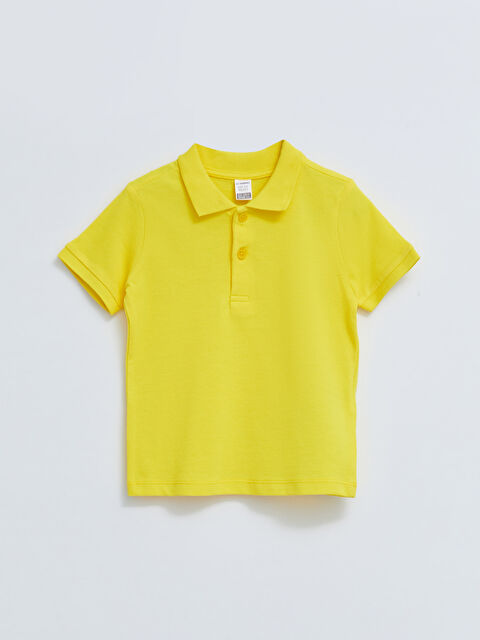 LCW baby Polo Neck Short Sleeve Basic Baby Boys' T-Shirt - S27944Z1-FSH