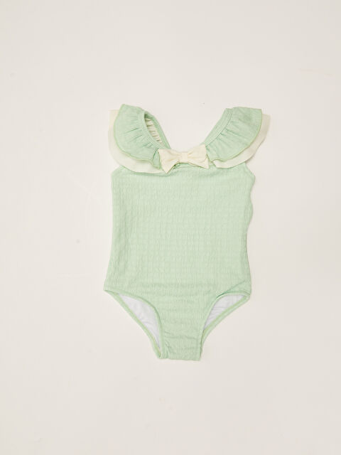 LCW baby Esnek Kumaştan Kız Bebek Mayo