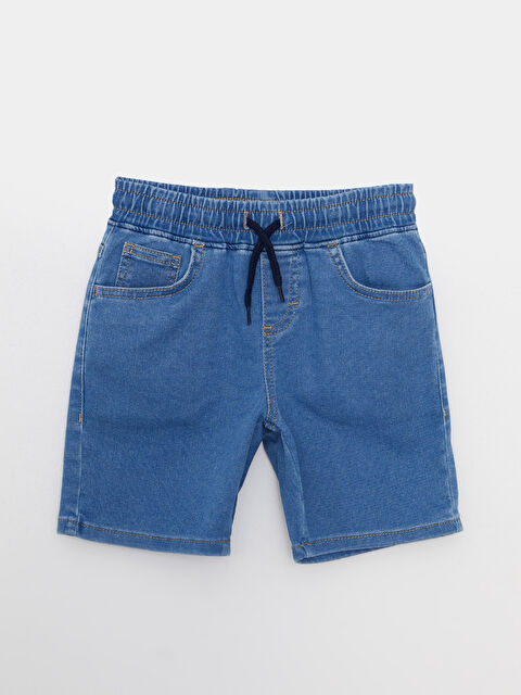 LCW Kids Boys' Elastic Waist Denim Shorts - S28004Z4-507