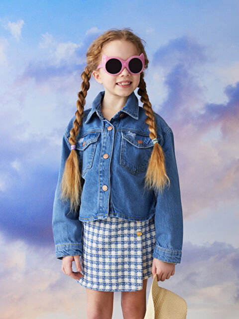 LCW Kids Plaid Gabardine Girl Short Skirt - S28987Z4-LLC