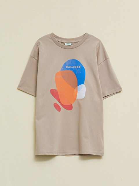 LCW Kids Crew Neck Printed Short Sleeve Boys' T-Shirt - S29229Z4-FFG