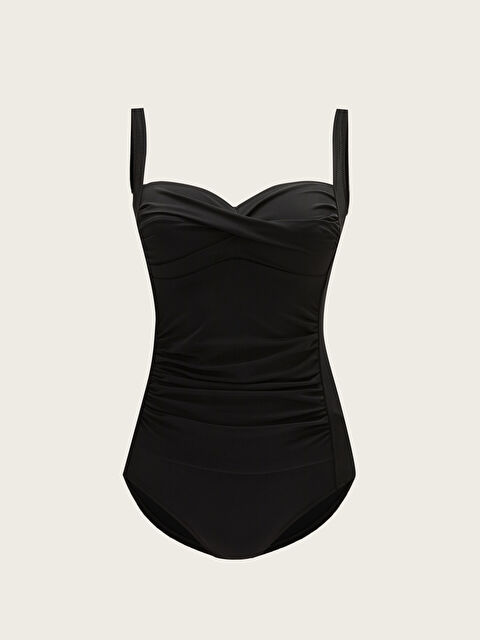 LCW DREAM Kalp Yaka Düz Askılı Kadın Mayo