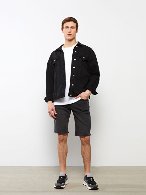 LCW Jeans شورت جينز رجالي بقصة عادية - S29716Z8-GRD