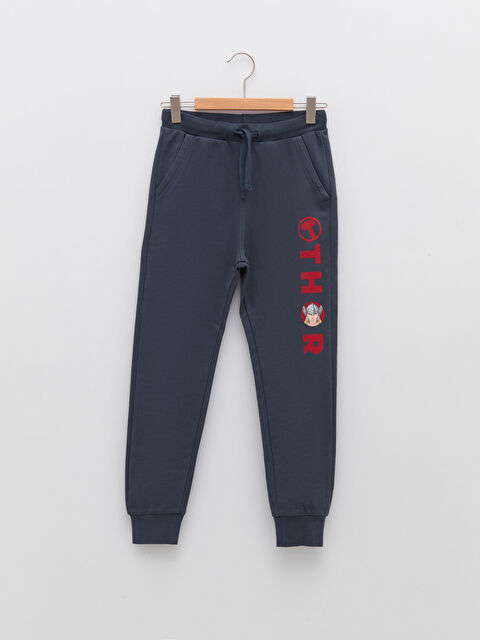 LCW Kids Elastic Waist Avengers Printed Boys Jogger Sweatpants - S29763Z4-HJV