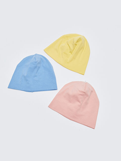 LCW baby Basic Cotton Baby Girl Hat 3 pcs - S29887Z1-GJY