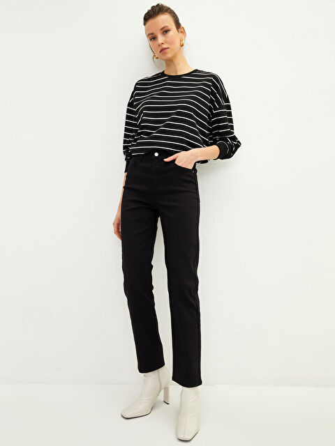 LCWAIKIKI Basic Mercury Skinny Fit Straight Pocket Detailed Women's Jean Trousers - S2AG94Z8-J0F