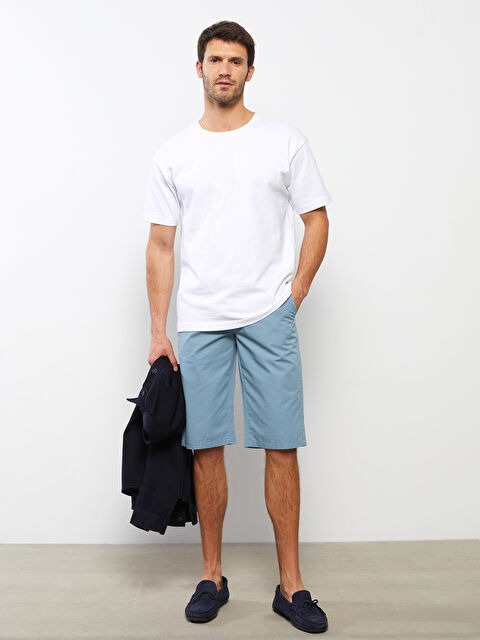 LCWAIKIKI Classic Wide Fit Bermuda Men's Shorts - S2AT16Z8-GQT