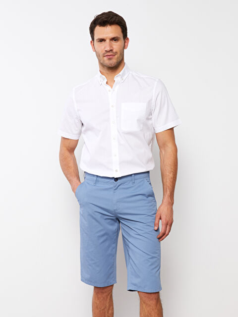 LCWAIKIKI Classic Wide Fit Bermuda Men's Shorts - S2AT16Z8-QC4