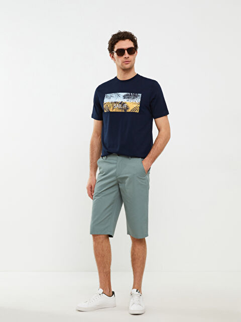 LCWAIKIKI Classic Wide Fit Bermuda Men's Shorts - S2AT16Z8-P88