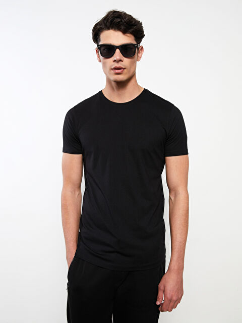 LCWAIKIKI Basic تيشيرت رجالي برقبة دائرية من قماش جيرسي - S2BB49Z8-CVL