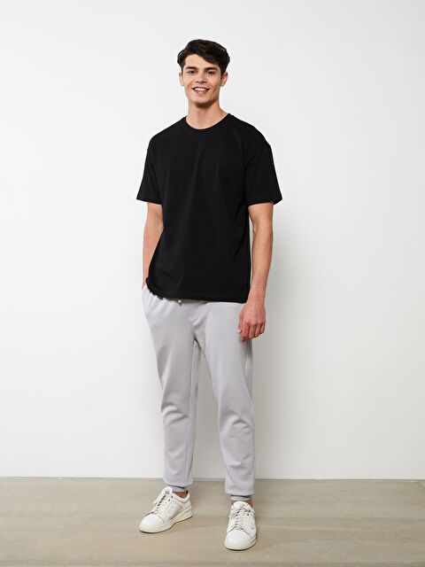 LCWAIKIKI Basic T-shirt Oversize à Col Rond et Manches Courtes en Jersey pour Hommes - S2BB50Z8-CVL