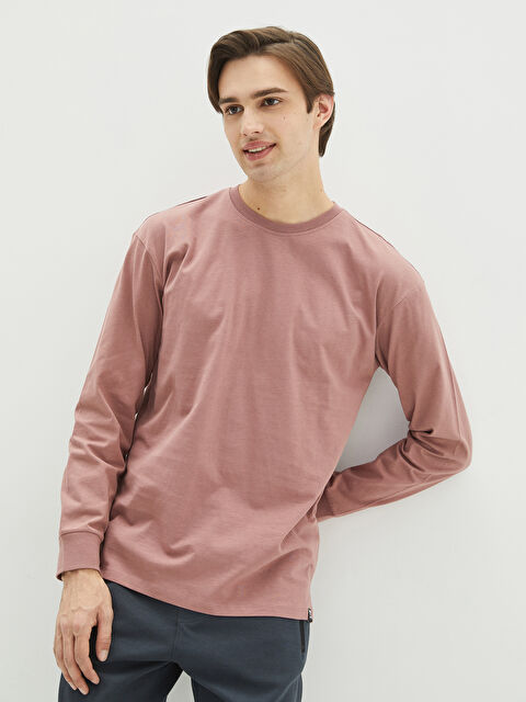 XSIDE Crew Neck Long Sleeve Men's Sweatshirt - S2BI84Z8-S8C