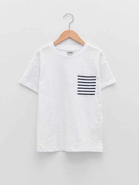 LCW Kids Crew Neck Striped Short Sleeve Boys' T-Shirt - S2BL96Z4-R9K