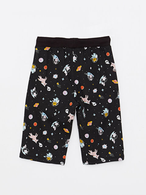 LCW Kids Girl's Printed Elastic Waist Bermuda