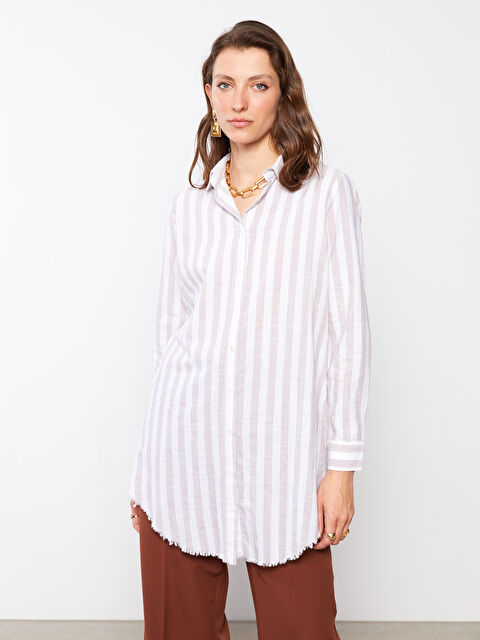 LCWAIKIKI Classic Striped Women's Shirt Tunic - S2BR09Z8-LE8