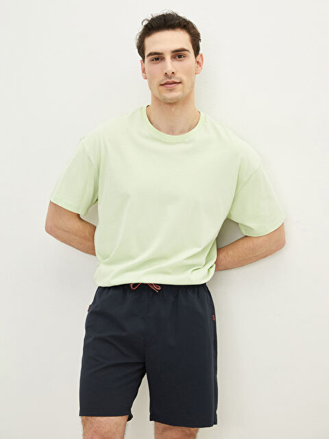 LCW SWIMWEAR Diz Hizası Boy Basic Erkek Deniz Şortu