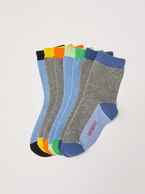 LCW Kids Color Block Boys' Ankle Socks 7 Pack - S2BT97Z4-K00