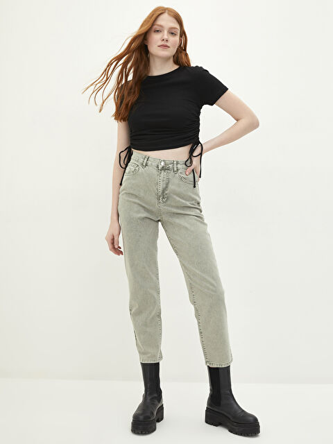 LCW Vision High Waist Standard Fit Pocket Detailed Women's Rodeo Jeans - S2BU22Z8-311