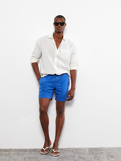 XSIDE Kısa Boy Desenli Erkek Deniz Şortu - S2BV23Z8-S3M