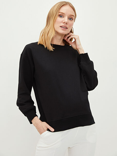 LCWAIKIKI Maternity Sweat-shirt de maternité uni à col rond - S2CB56Z8-CVL