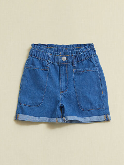 LCW Kids Short en Jean à Taille Élastiquée pour Filles - S2CD50Z4-H45
