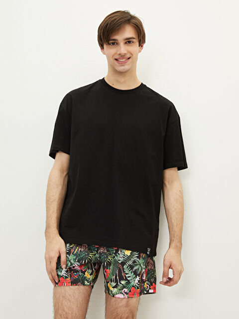 LCW SWIMWEAR Kısa Boy Desenli Erkek Deniz Şortu