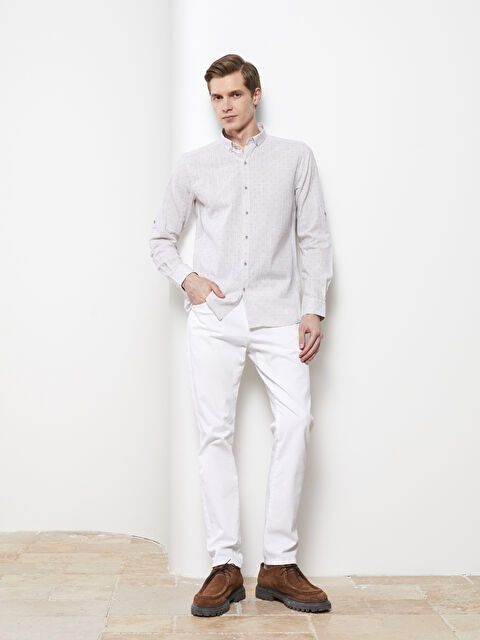 LCW Vision Regular Fit Long Sleeve Patterned Men's Shirt - S2CF38Z8-CSK