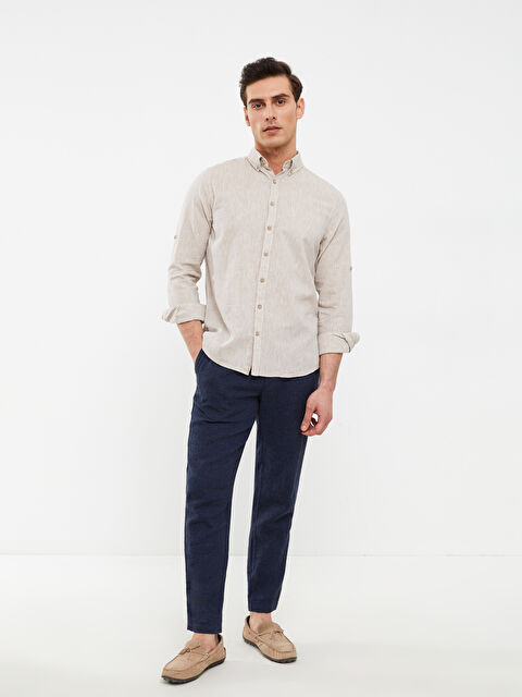 SOUTHBLUE Ерлерге арналған ұзын жеңді поплин жейде - S2CG23Z8-GHR