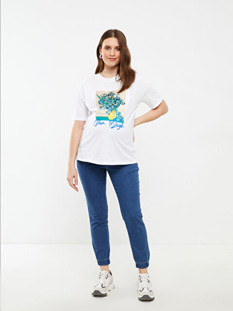 LCWAIKIKI Maternity Karın Panelli Jogger Hamile Jean Pantolon - S2CG40Z8-507