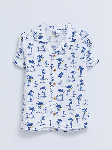 LCW baby قميص أولاد رضع مطبوع بأكمام قصيرة - S2CI73Z1-E5X