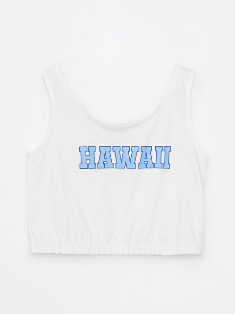 LCW Kids U Neck Printed Cotton Girls' Singlet - S2CL85Z4-LXH