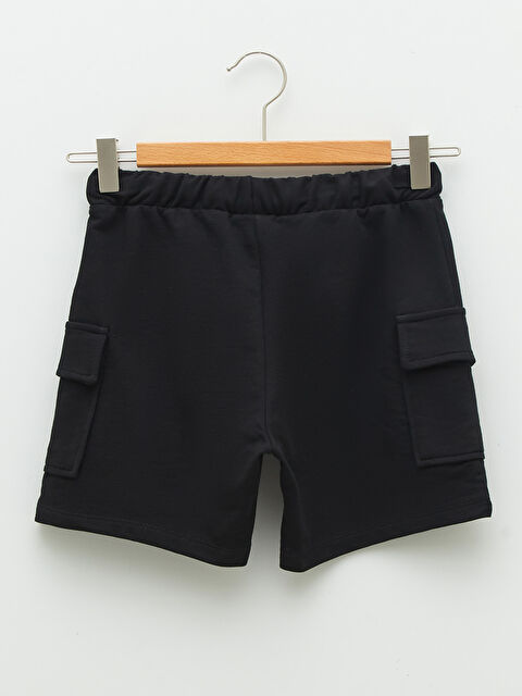 LCW Kids Elasticated Waist Basic Girls' Shorts - S2CO99Z4-CVL