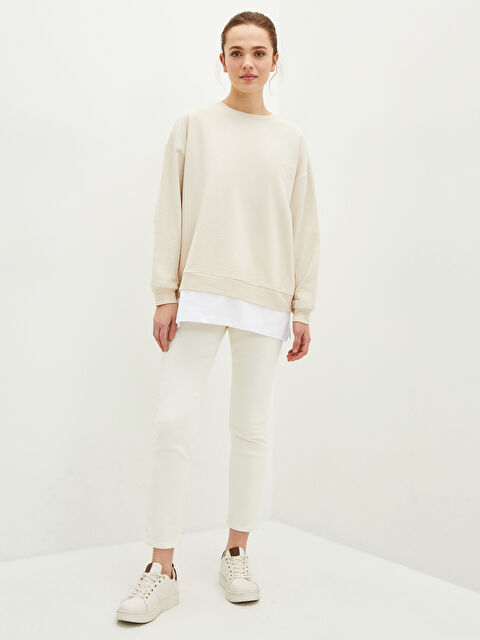 LCW Modest Slim Fit Straight Pocket Detailed Gabardine Fabric Women's Trousers - S2CP46Z8-SCC