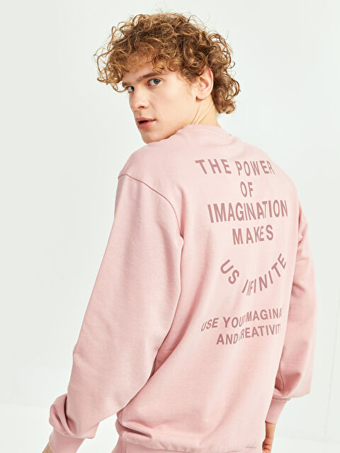 XSIDE Свитшот Мужской С Длинным Рукавом С Принтом И Круглым Вырезом - S2CQ07Z8-RYP