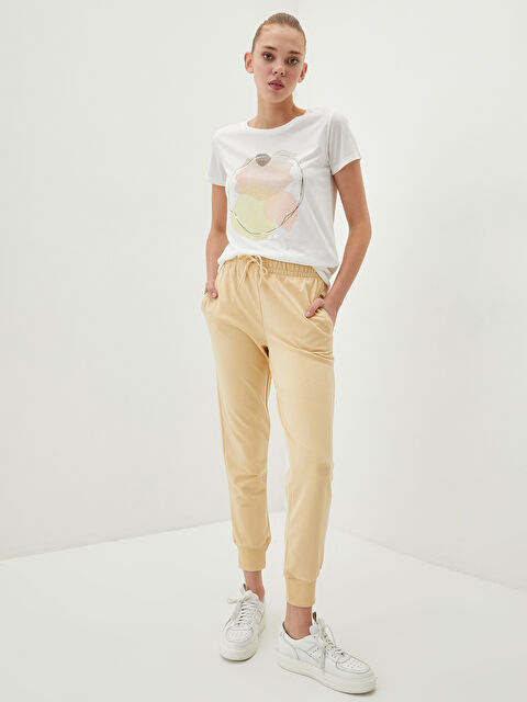 LCW Vision Elastic Waist Regular Pocket Detailed Women's Jogger Sweatpants - S2CQ88Z8-G4Z