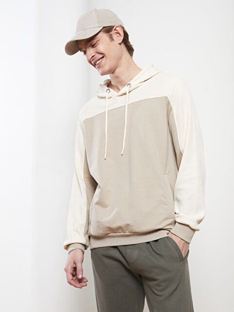 SOUTHBLUE Sweatshirt à Capuche Bloc de Couleurs pour Hommes à Manches Longues - S2CR73Z8-GJF