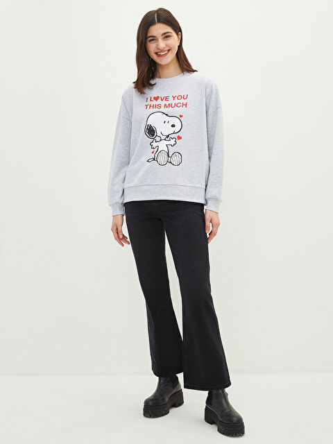 LCW Jeans әйелдерге арналған орта бел марс клеш джинс шалбар - S2CV74Z8-327