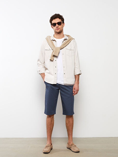 LCWAIKIKI Classic شورت رجالي جبردين بقصة عادية - S2DF54Z8-S2D