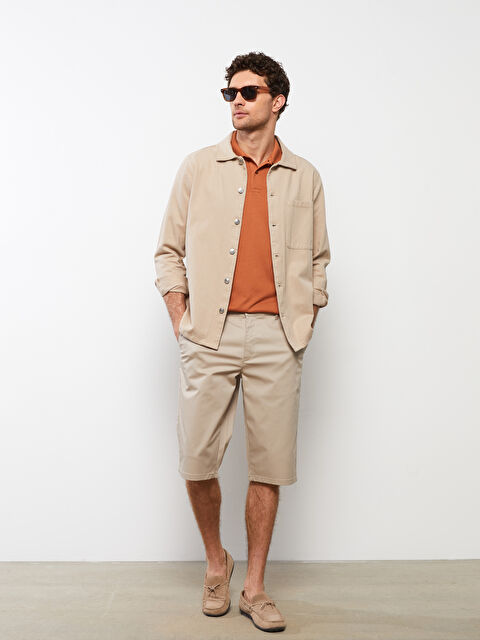 LCWAIKIKI Classic شورت رجالي جبردين بقصة عادية - S2DF54Z8-S2N