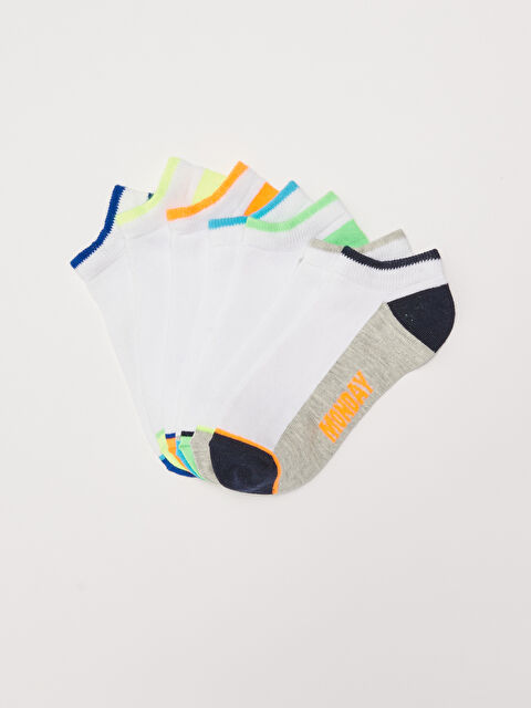 LCW Kids Color Block Boys' Trainer Socks 7 Pack - S2DN26Z4-K00