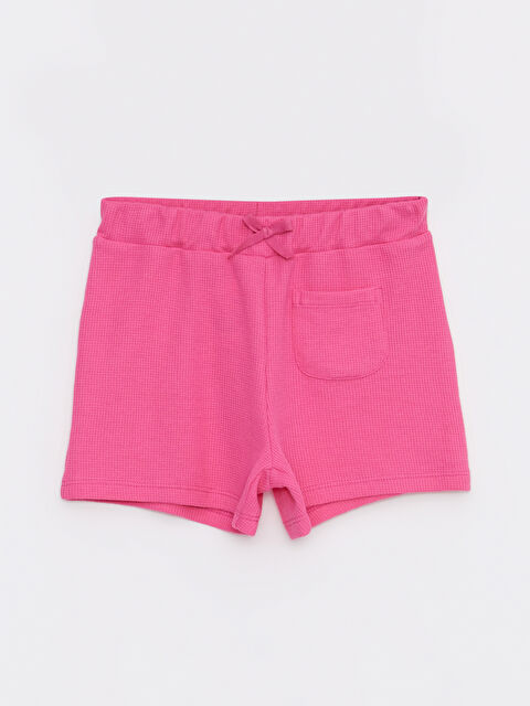 LCW Kids Elasticated Waist Basic Girls' Shorts - S2DN68Z4-GQW
