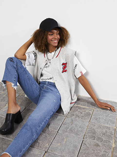 LCW Vision Žena SIVA Kratki kaput