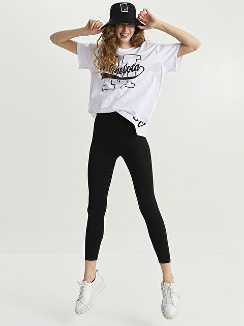 XSIDE Kadın Beli Lastikli Düz Tayt