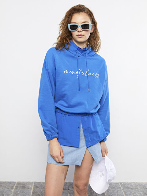 LCW Vision Printed Long Sleeve Women's Hoodie - S2DQ73Z8-H2P