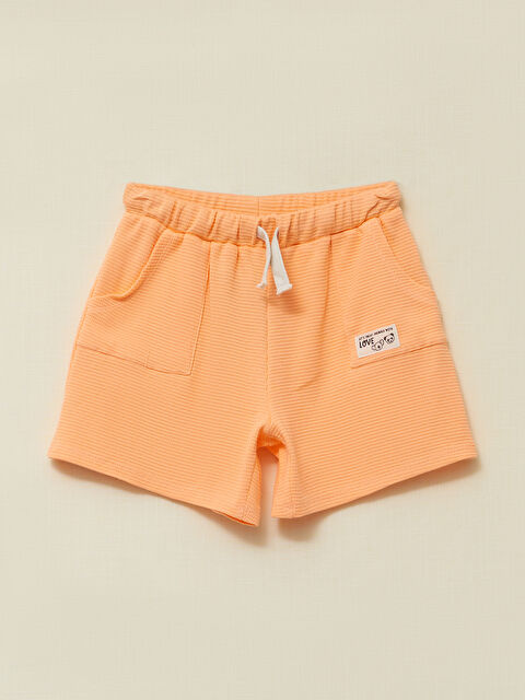 LCW Kids شورت للبنات بخصر مرن أساسي - S2DY32Z4-G3D