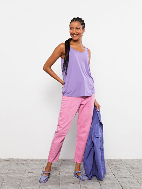 LCW Vision Débardeur Uni à Encolure en U pour Femmes - S2DY43Z8-GPZ