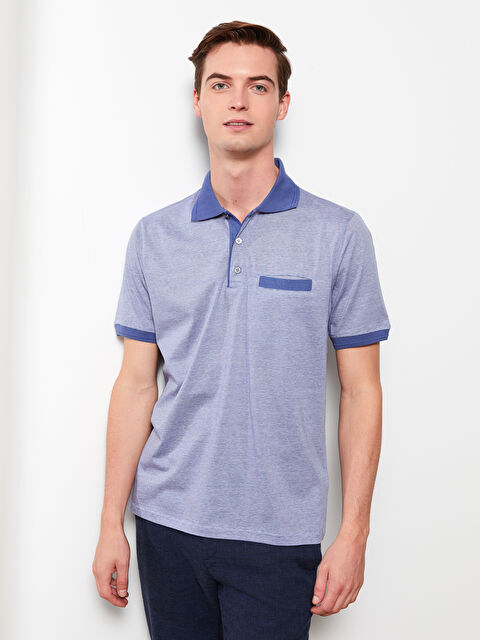 LCWAIKIKI Classic Polo Neck Short Sleeve Striped Jersey Men's T-Shirt - S2EC04Z8-LEH