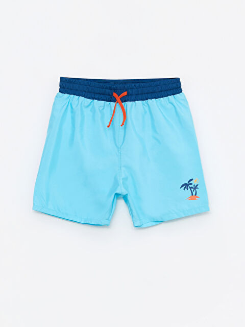 LCW baby Beli Lastikli Baskılı Uv Korumalı Erkek Bebek Deniz Şortu - S2EJ90Z1-GVA